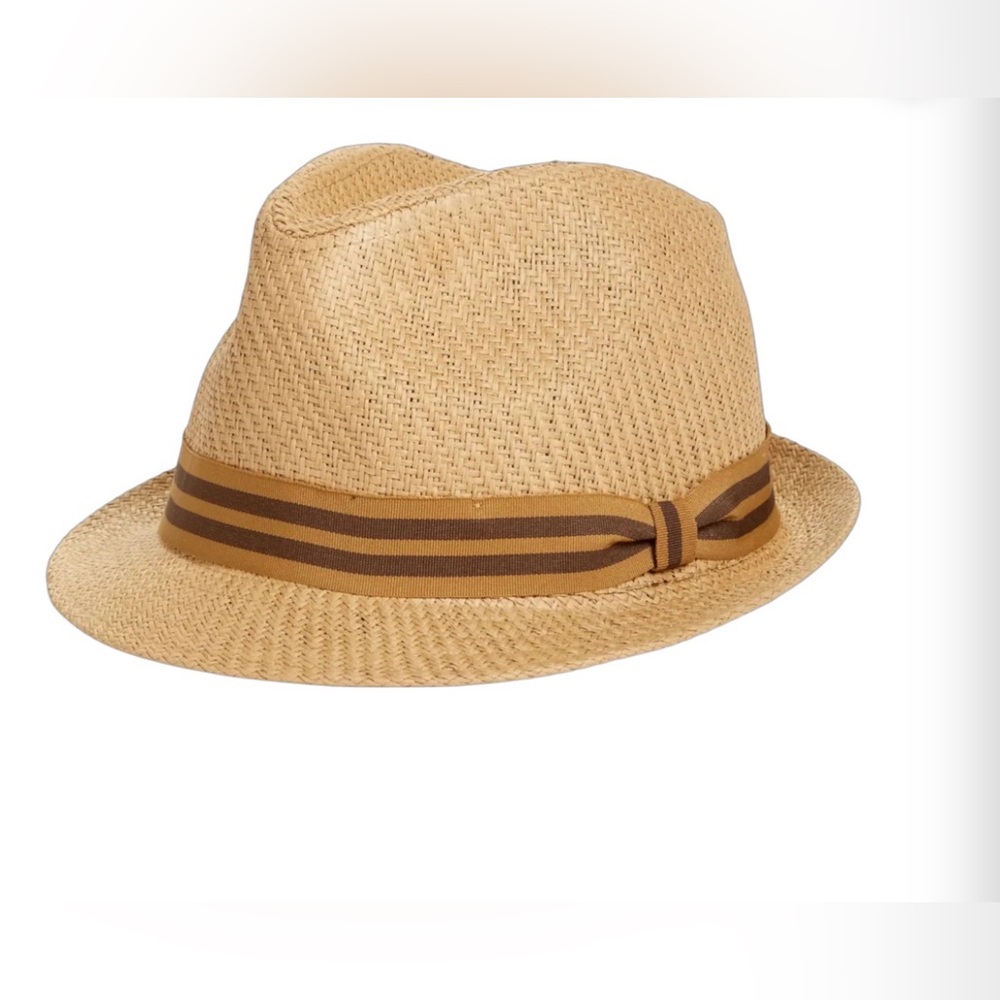 NWT GOORIN BROS KILLIAN JONES STRAW FEDORA HAT WHISKEY S/M